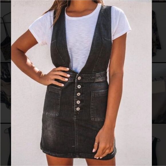 NEWBURY CUSTOM JUMPER IN BLACK DENIM - Picture 1 of 8